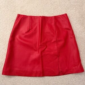 Maeve Bold Red Mini Skirt